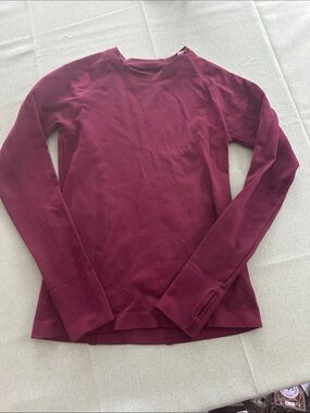 tek gear Maroon Athletic Top with Seamless Detail